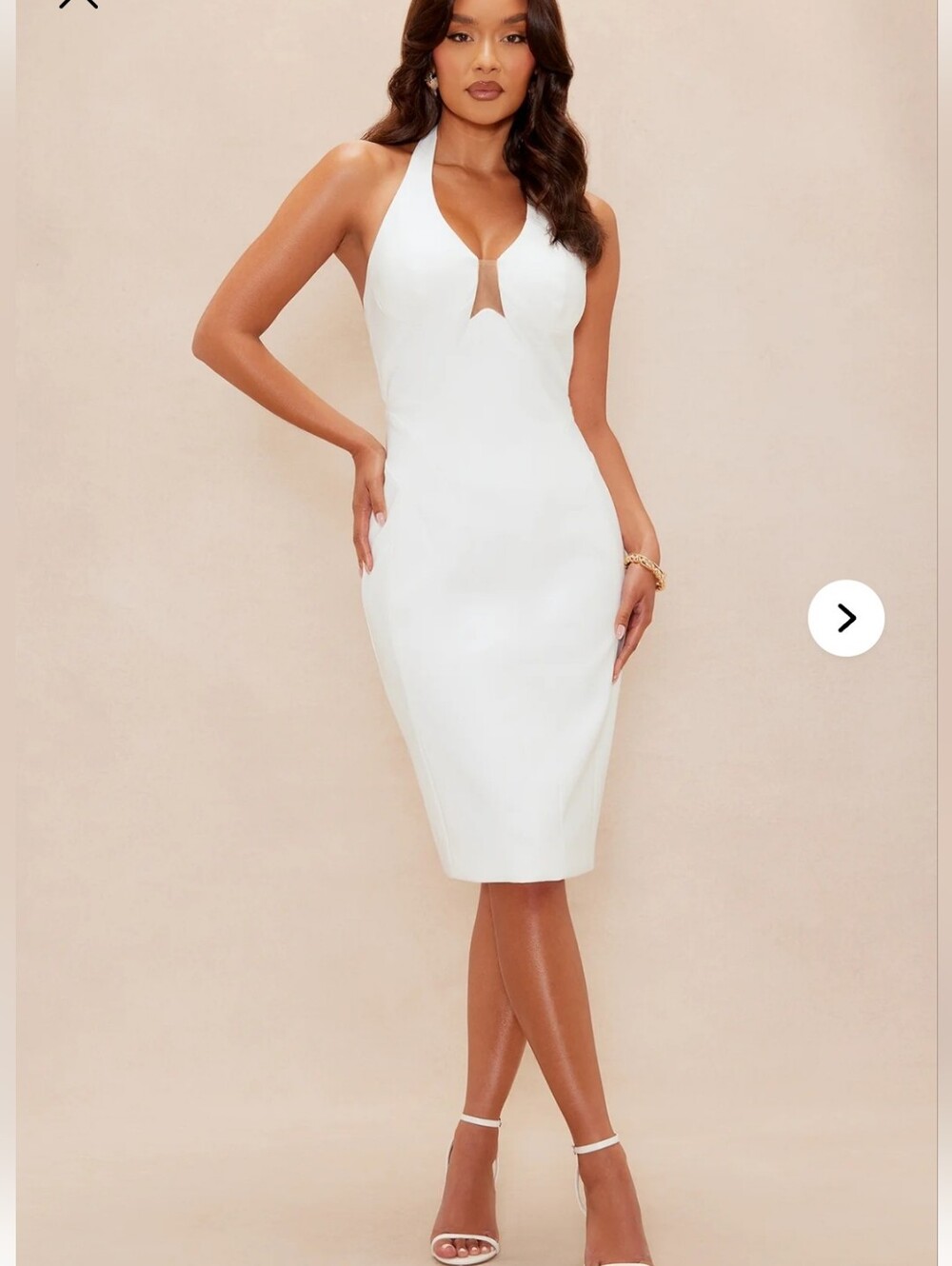 White Midi Pencil Skirt - Sleek Women's Skirt Dress